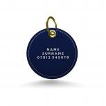 Personalised Key Ring- Mint and Navy