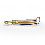 Personalised Key Strap- Navy and Mustard