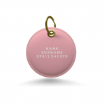 Personalised Key Ring- Olive and Pink
