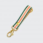Personalised Key Strap- Green and Coral