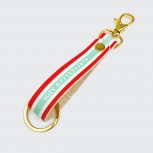 Personalised Key Strap- Mint and Red