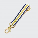 Personalised Key Strap- Navy and Mustard