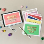 3D Font Happy Birthday Box Set