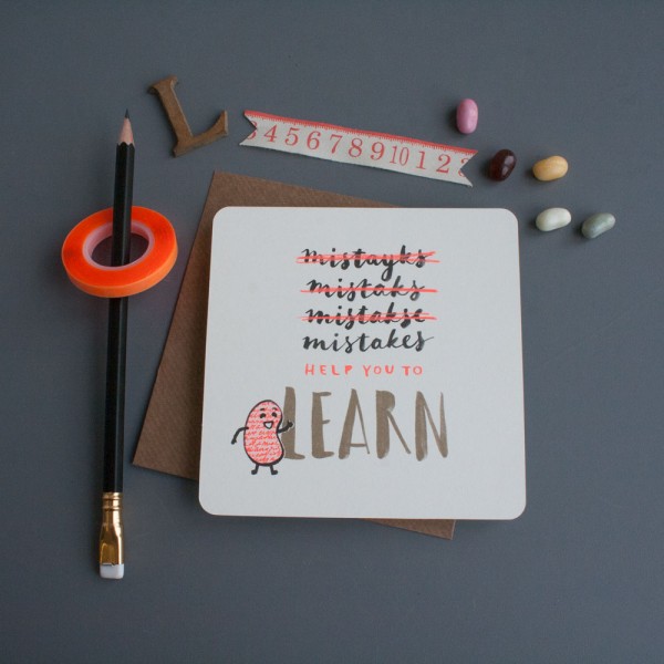 Mistakes help you learn