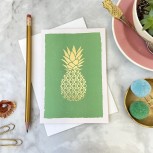 Pineapple Gold Hand Stamped Box Set