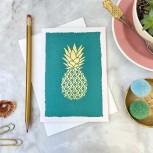 Pineapple Gold Hand Stamped Box Set