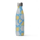 Pineapple Print Water Bottle