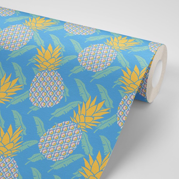 Pineapple Pattern Wallpaper 