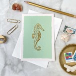 Seahorse Gold Hand Stamped Box Set 