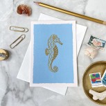 Seahorse Gold Hand Stamped Box Set 