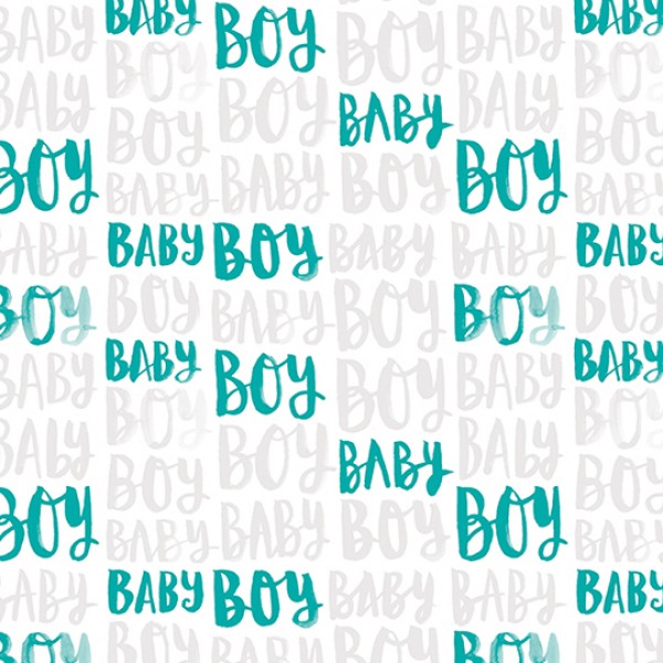 Baby boy wrapping paper