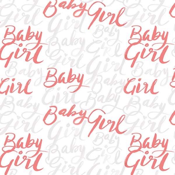Baby girl wrapping paper